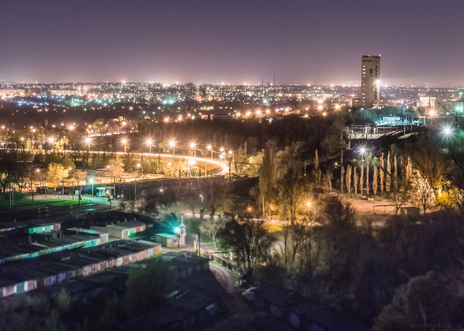 Кривой Рог с высоты Петровского отвала